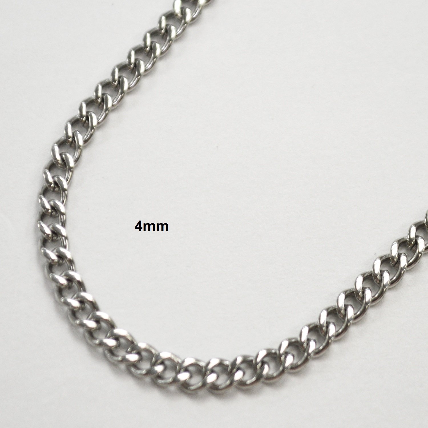 4mm Cuban Stainless Steel 85-239-4