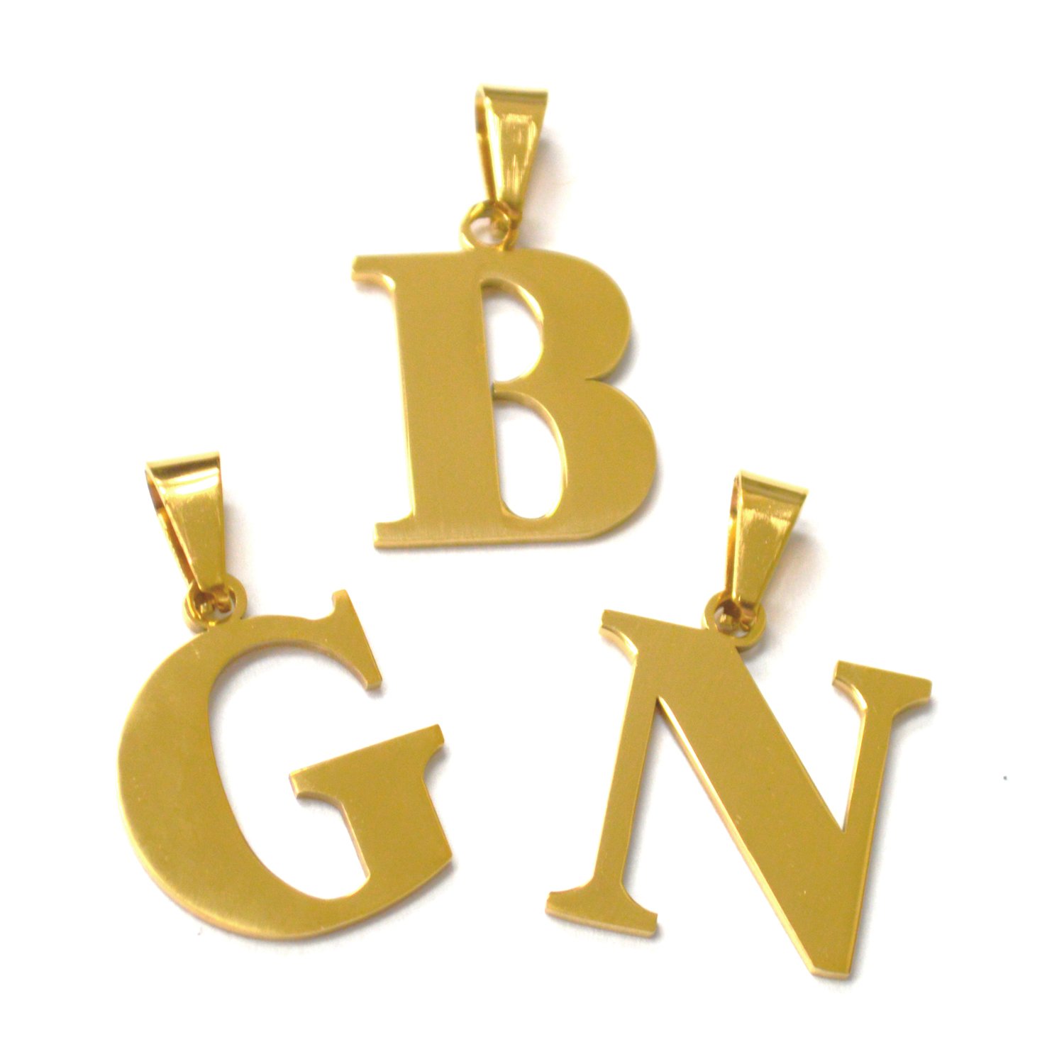 Initial Gold IP Plated Pendant 86-278G