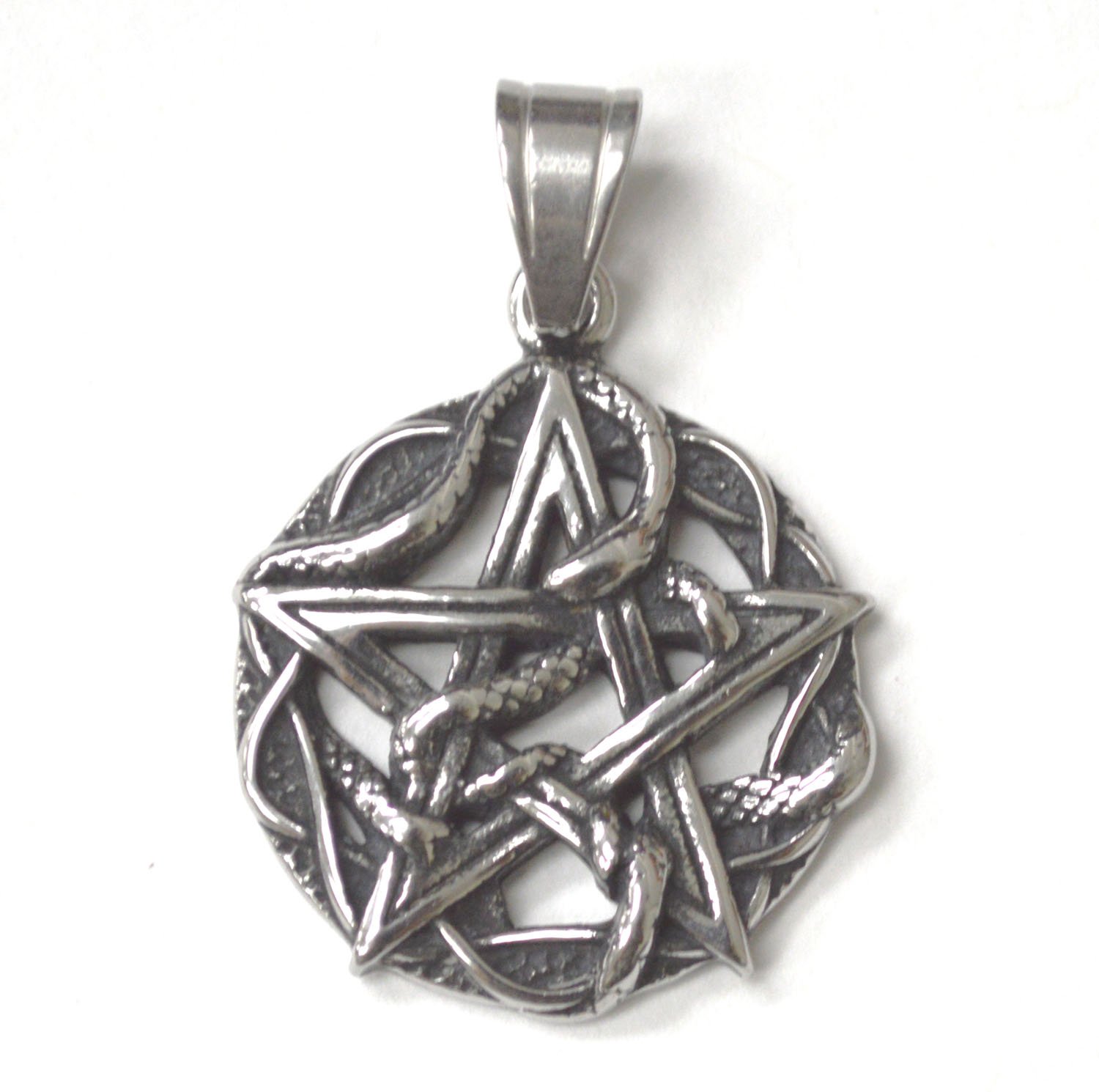 Pentagram with Snake Pendant 86-2877