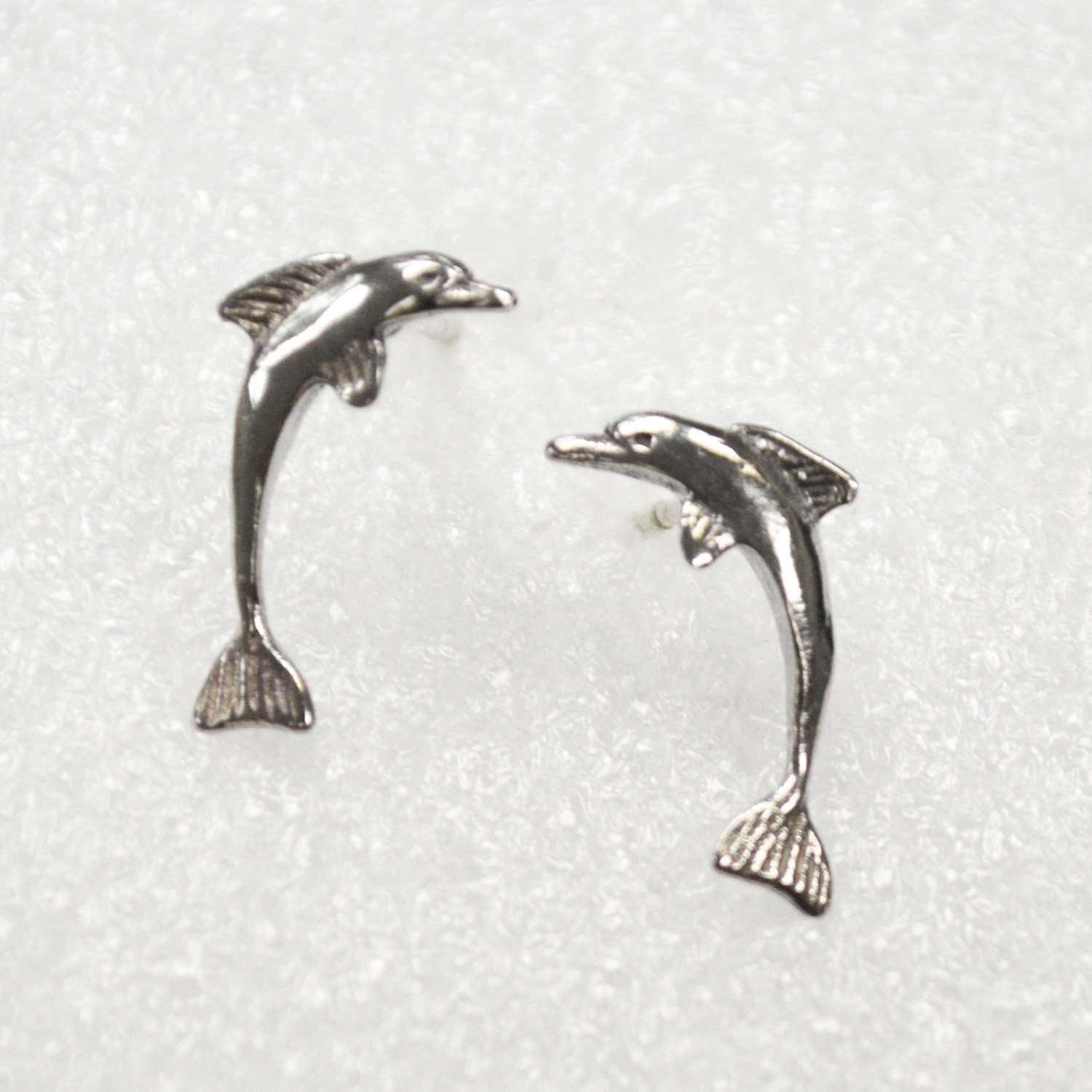 Dolphin Stud Earring Sterling Silver 53-5233