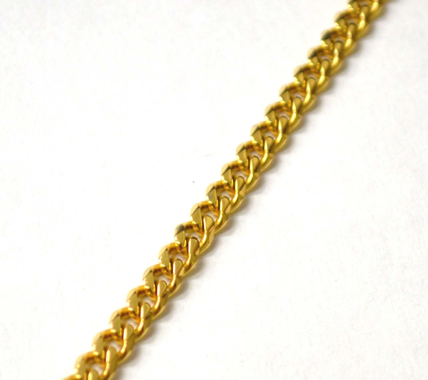 5mm Gold Plated  Miami Cuban Bracelet 84-239G-Mia-5 (2/pkg)