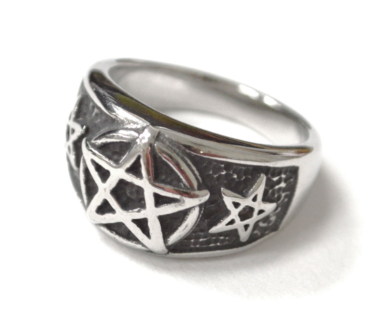Pentagram Stainless Steel Ring 81-1400