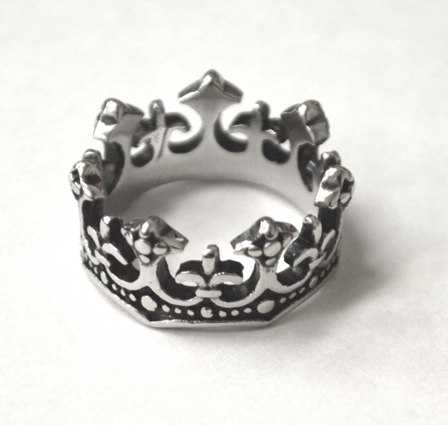 Crown Stainless Steel Ring 81-1485S