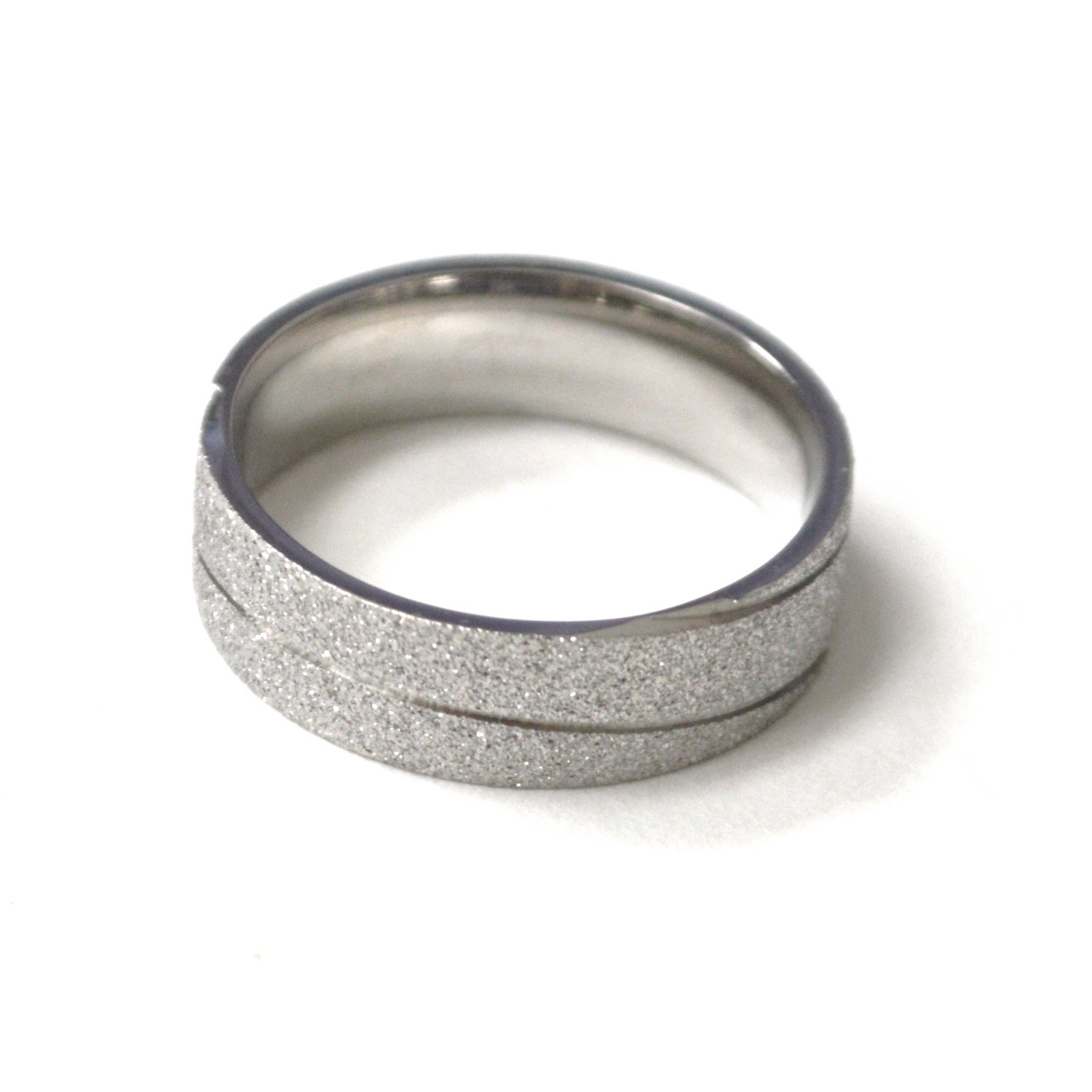 Glitter Stainless Steel Ring 81-1788