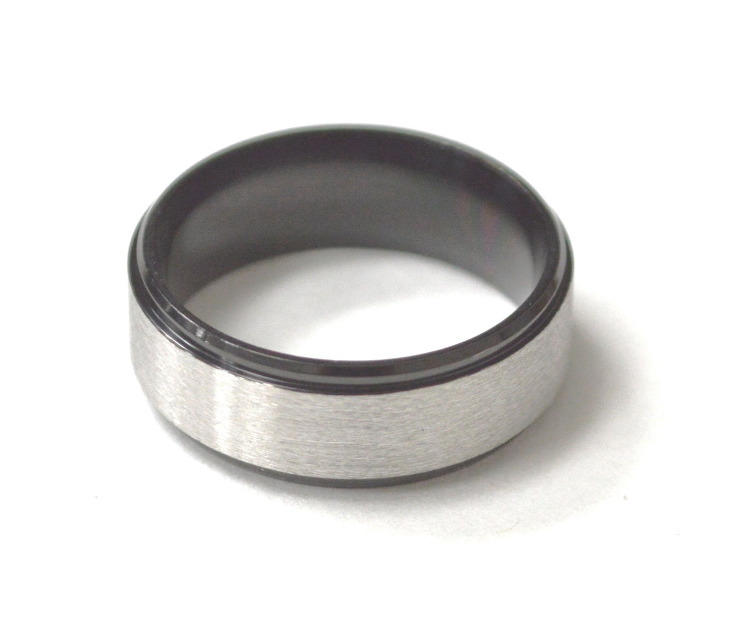Matte Center Finish Stainless Steel Ring 81-1632-2TB