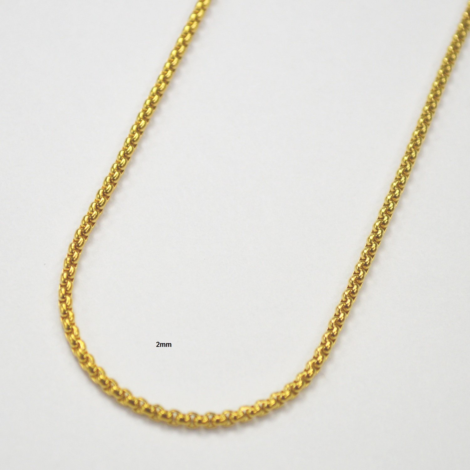 2mm Sq ROLO Gold IP Plate 85-207G-2