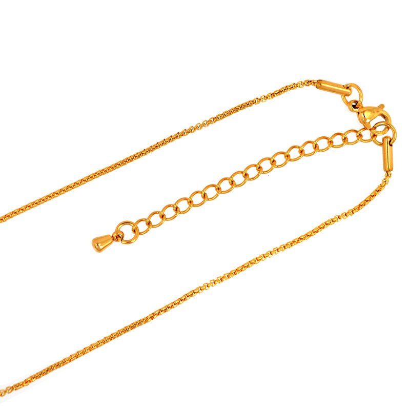 1.5mm Sq ROLO Gold Plated Adjustable