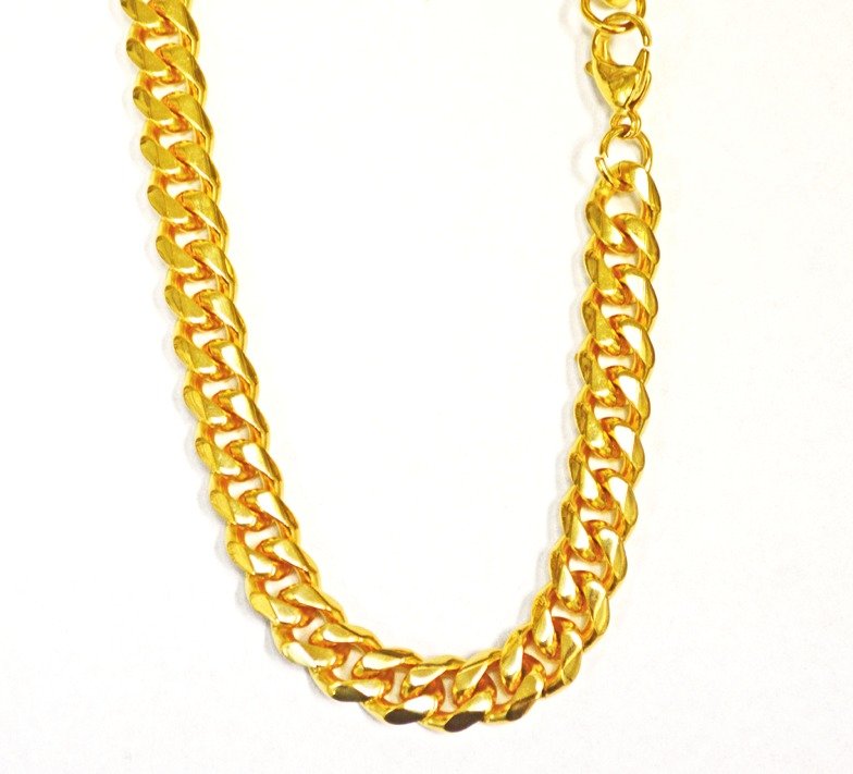 11mm Miami Cuban Gold IP Plated Chain 85-239G-Mia-11