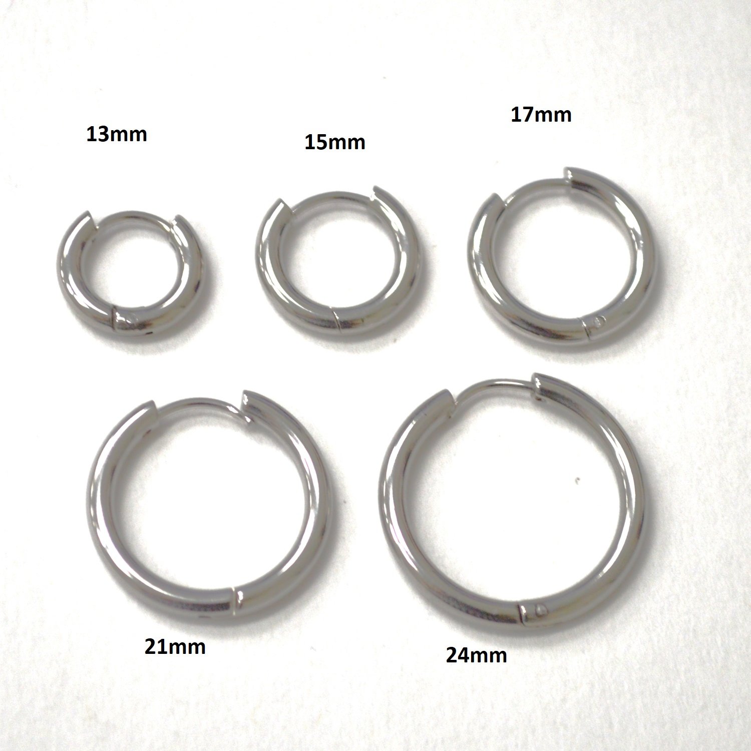 Tube Stainless Steel Hoops Earring  83-679S