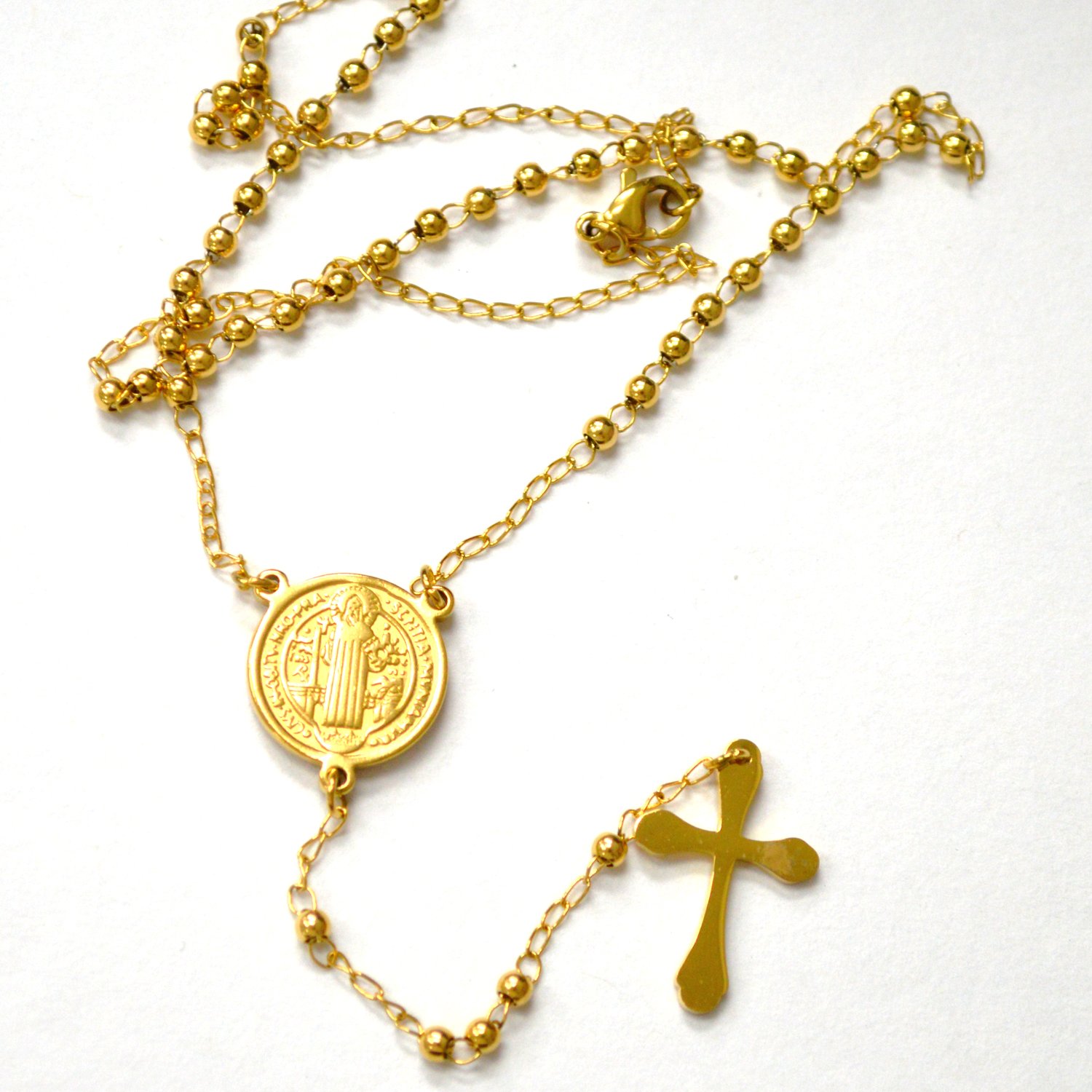 3mm Gold Plated Rosary 87-34G-3