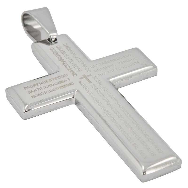 CROSS WITH PADRE NUESTRO Pendant(40x60mm)