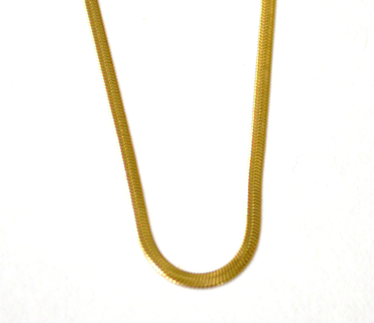 Herringbone Gold IP Plated Chain 85-280G-2.5