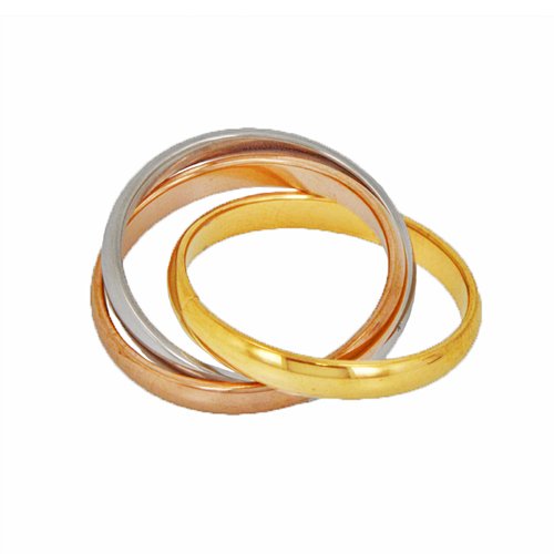 TRI COLOR TRIPLE BAND RING (3mm) 81-440