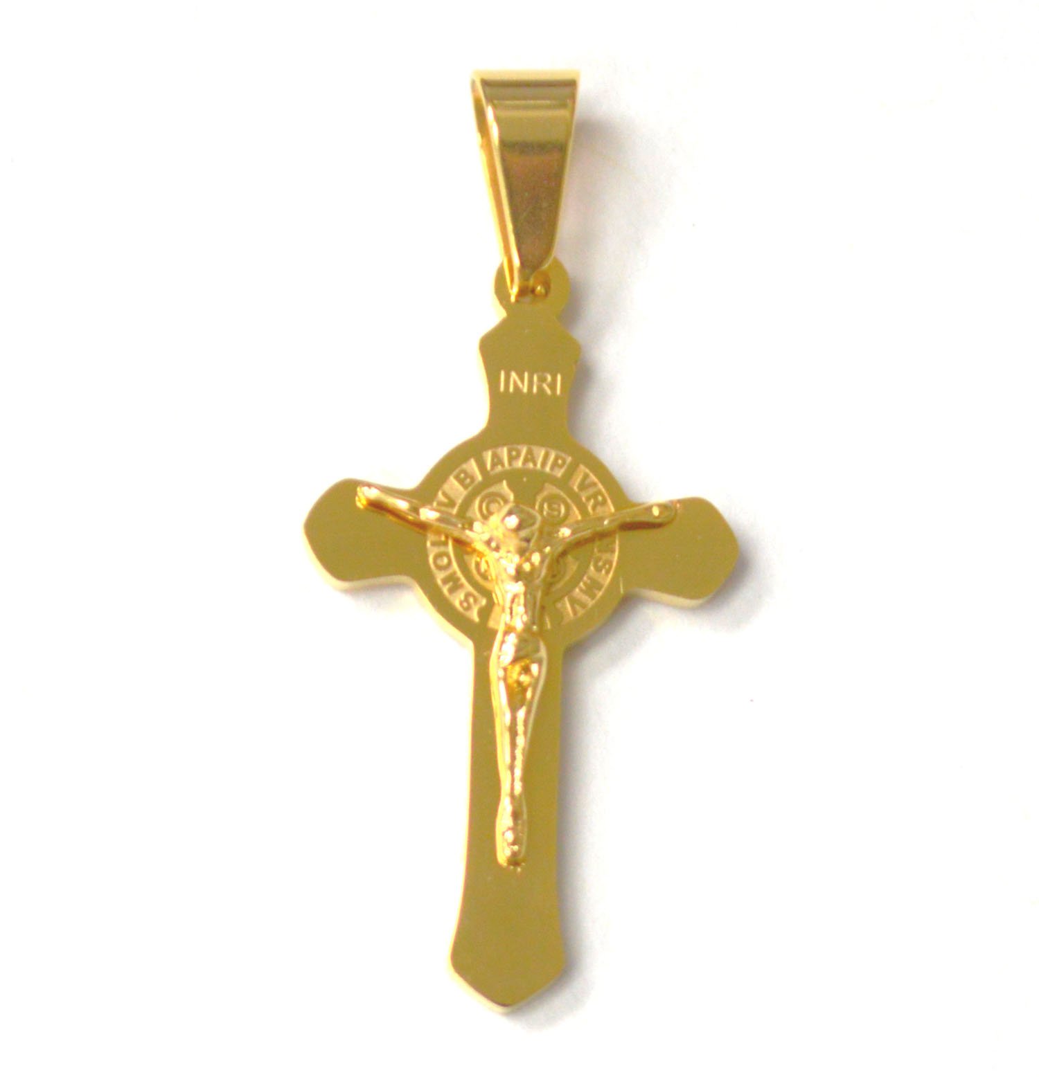 San Beneto Cross Gold Plated Pendant 86-694G
