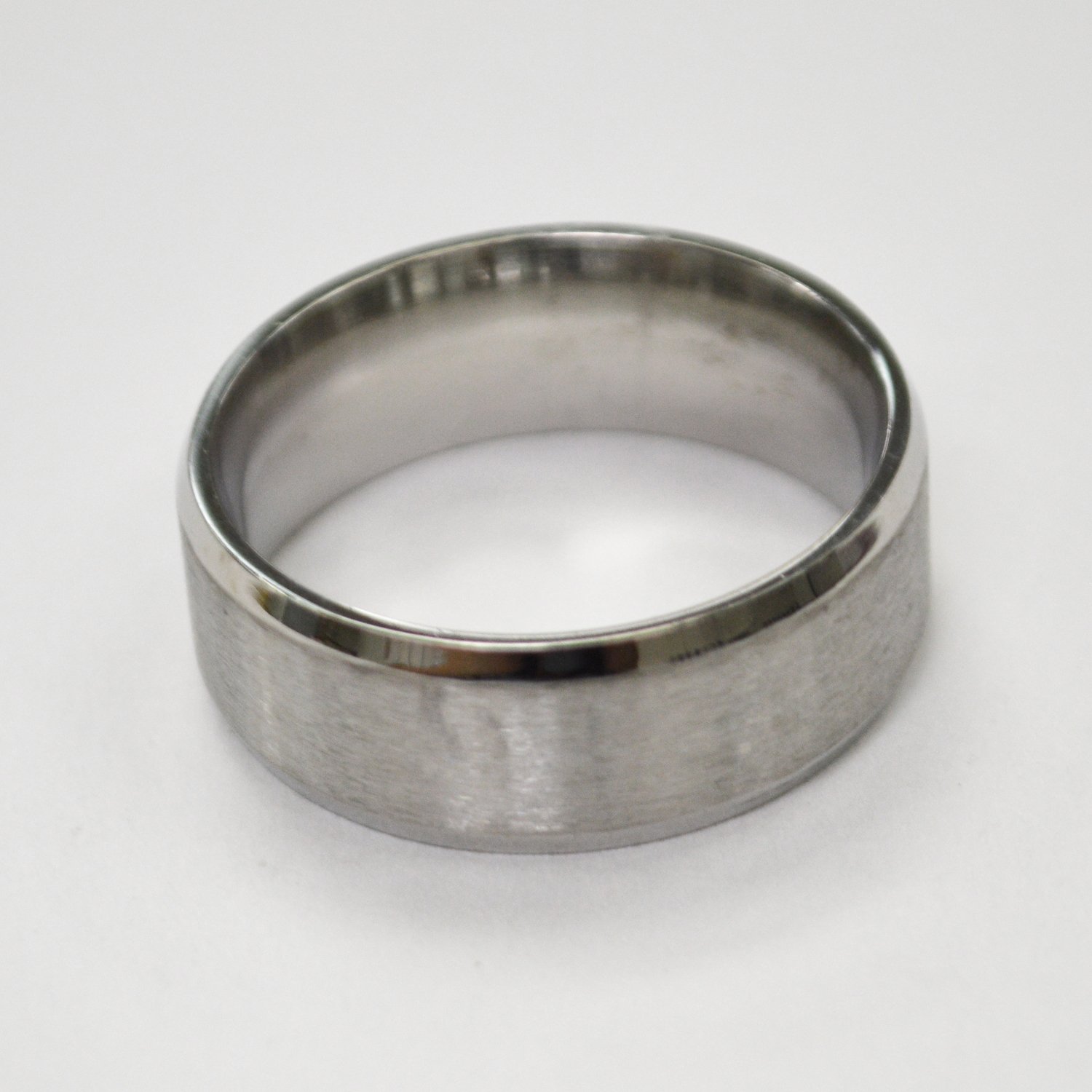 8mm Matte Finished Stainless Steel Ring 81-239S-8