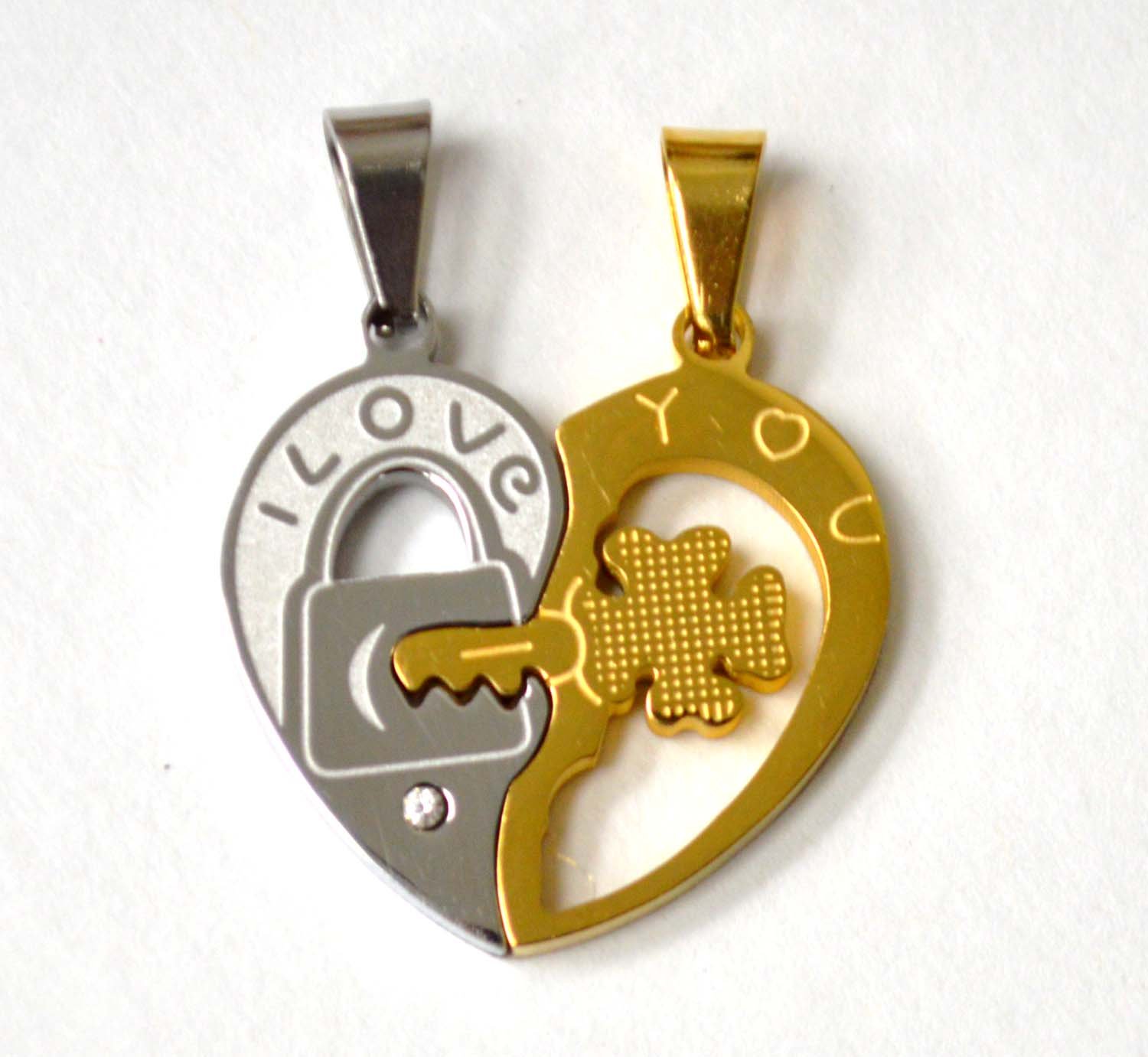 Breakable Heart Stainless Steel Pendant 86-760