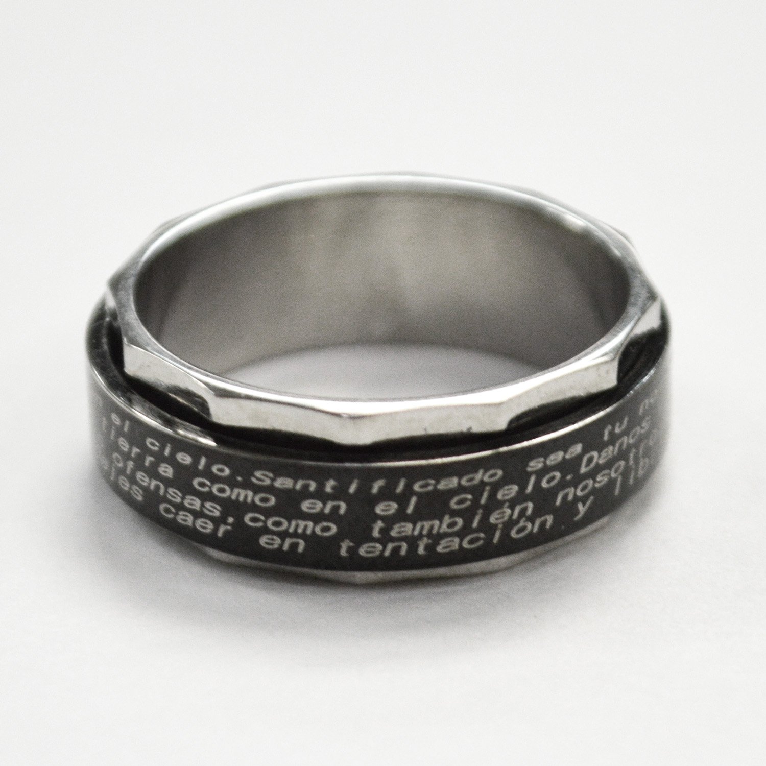 Spinner Ring with Padre Nuestro 81-430B