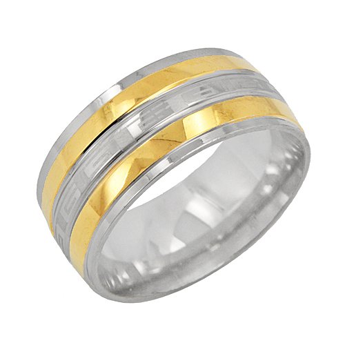 2 tones stainless ring