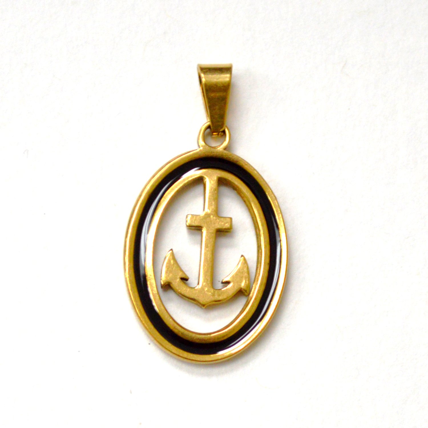 Anchor Gold IP Plated Pendant 86-3029G