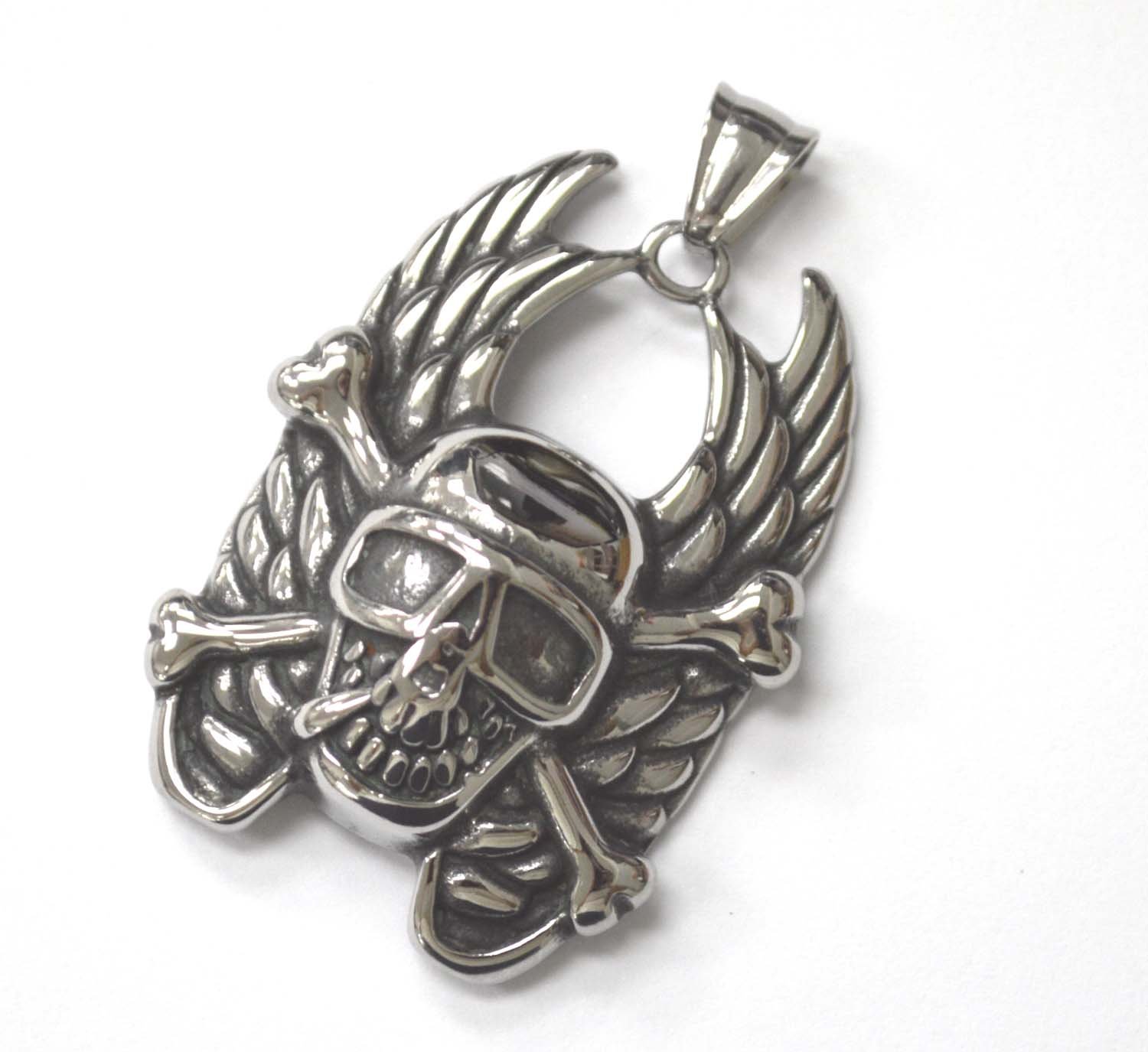 Cross Bone  Skull Pendant 86-2431