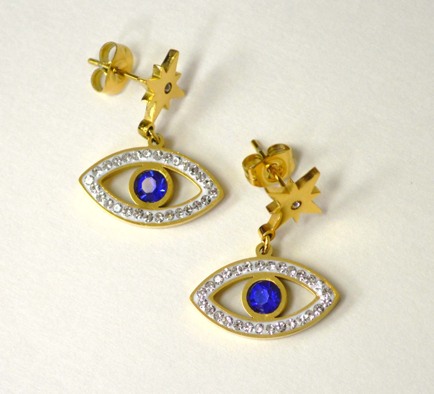 Eye Gold IP Plated Stainless Steel Earring 83-821