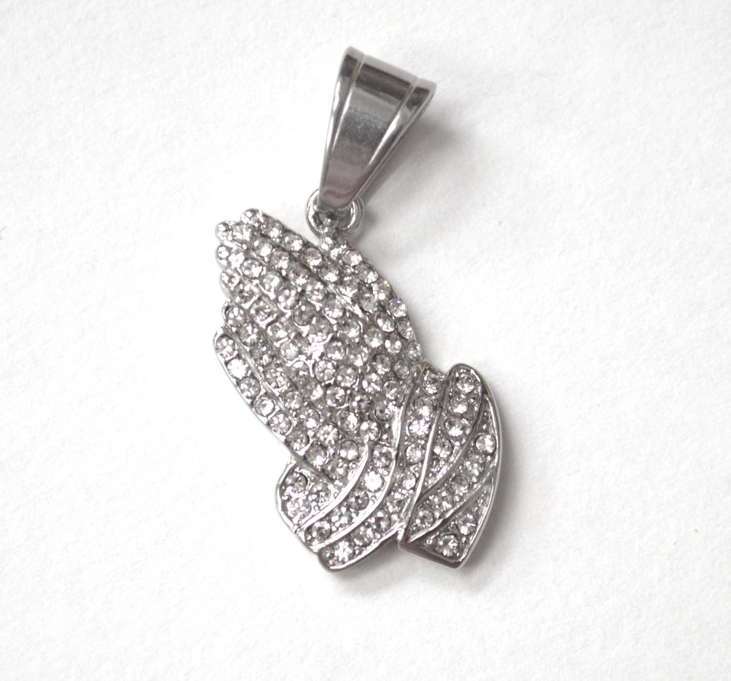 Praying Hand Stainless Steel Pendant 86-2581S