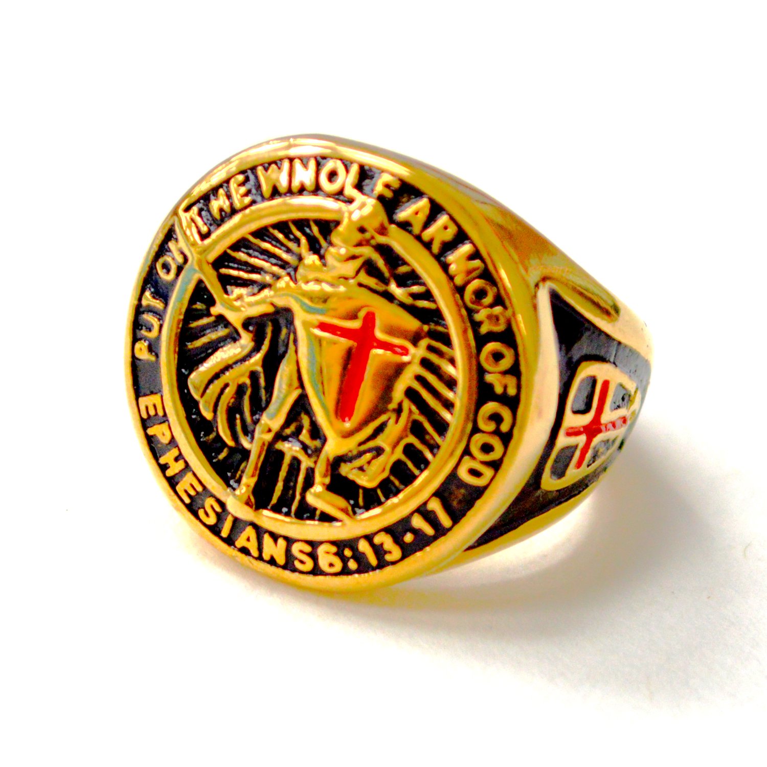 Knight Templar Gold IP Plated Ring 81-1776G