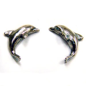 Dolphin Stud Earring Sterling Silver 53-5057