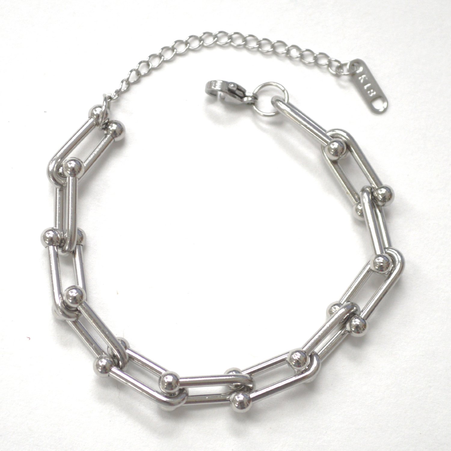 Designers Inspired U Link Stainless Steel Bracelet 84-1971S