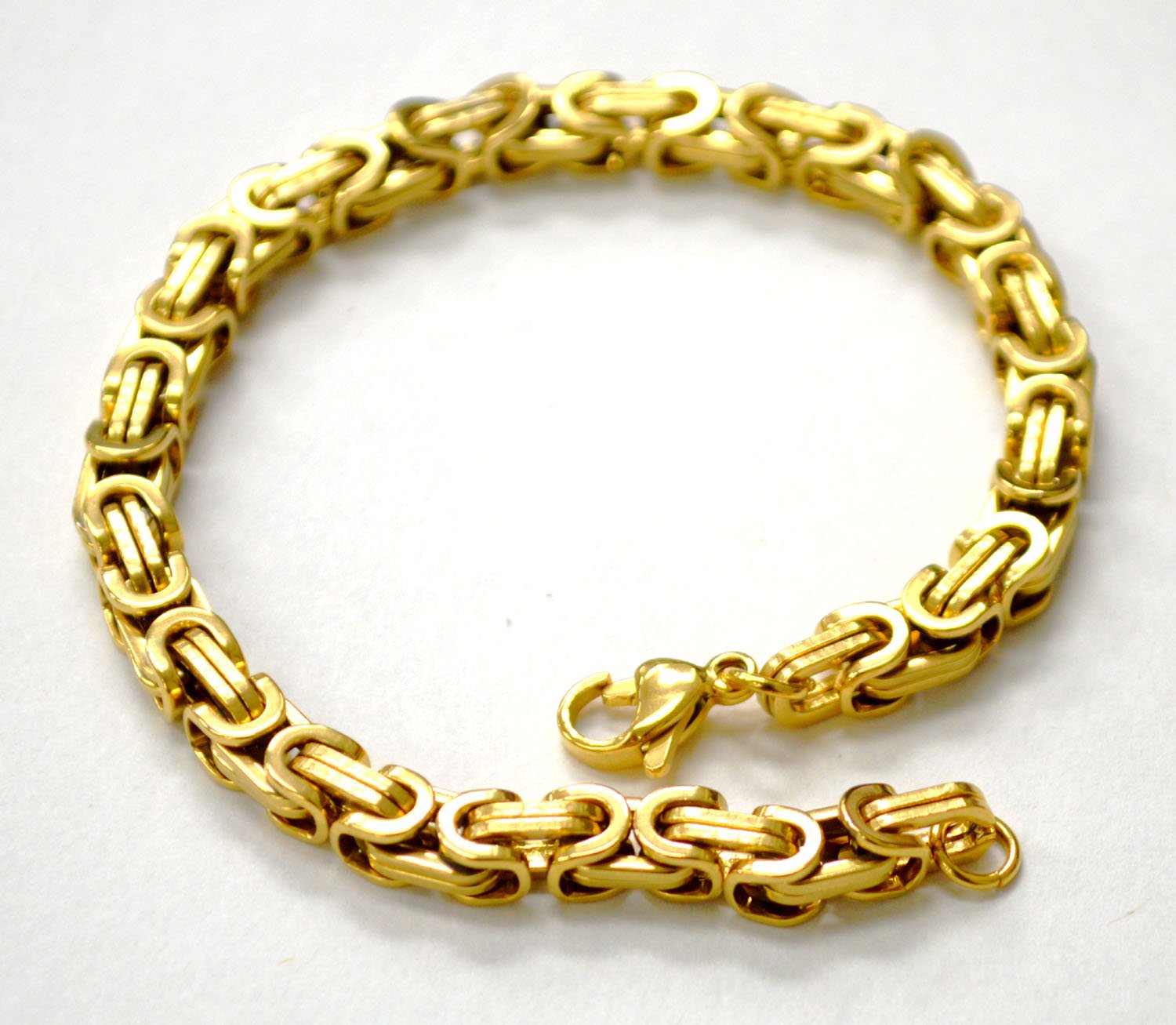 5mm Byzentine Gold IP Plated Bracelet 84-195G-5