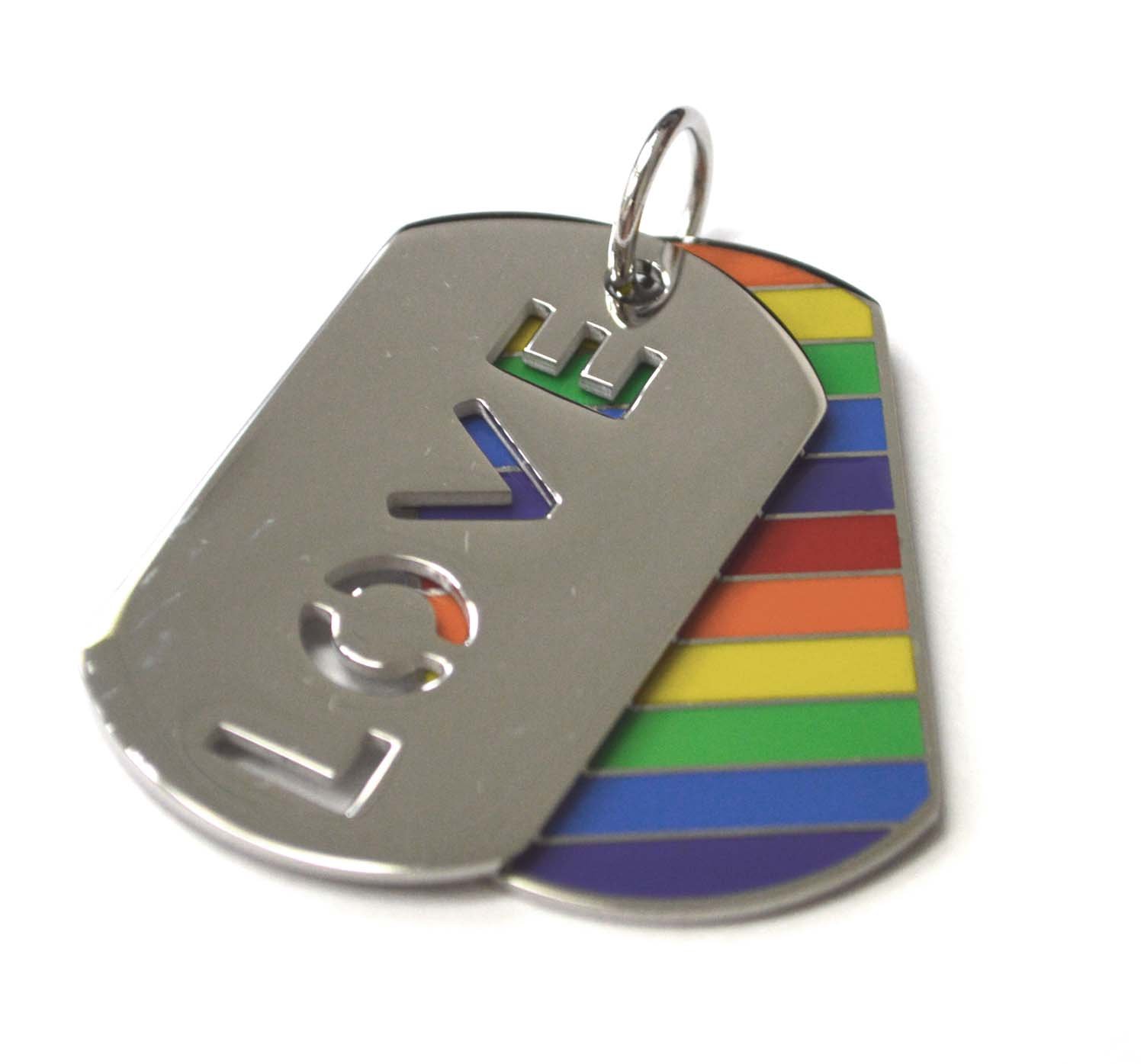 LOVE Dog Tag Pendant 86-2221-Lv