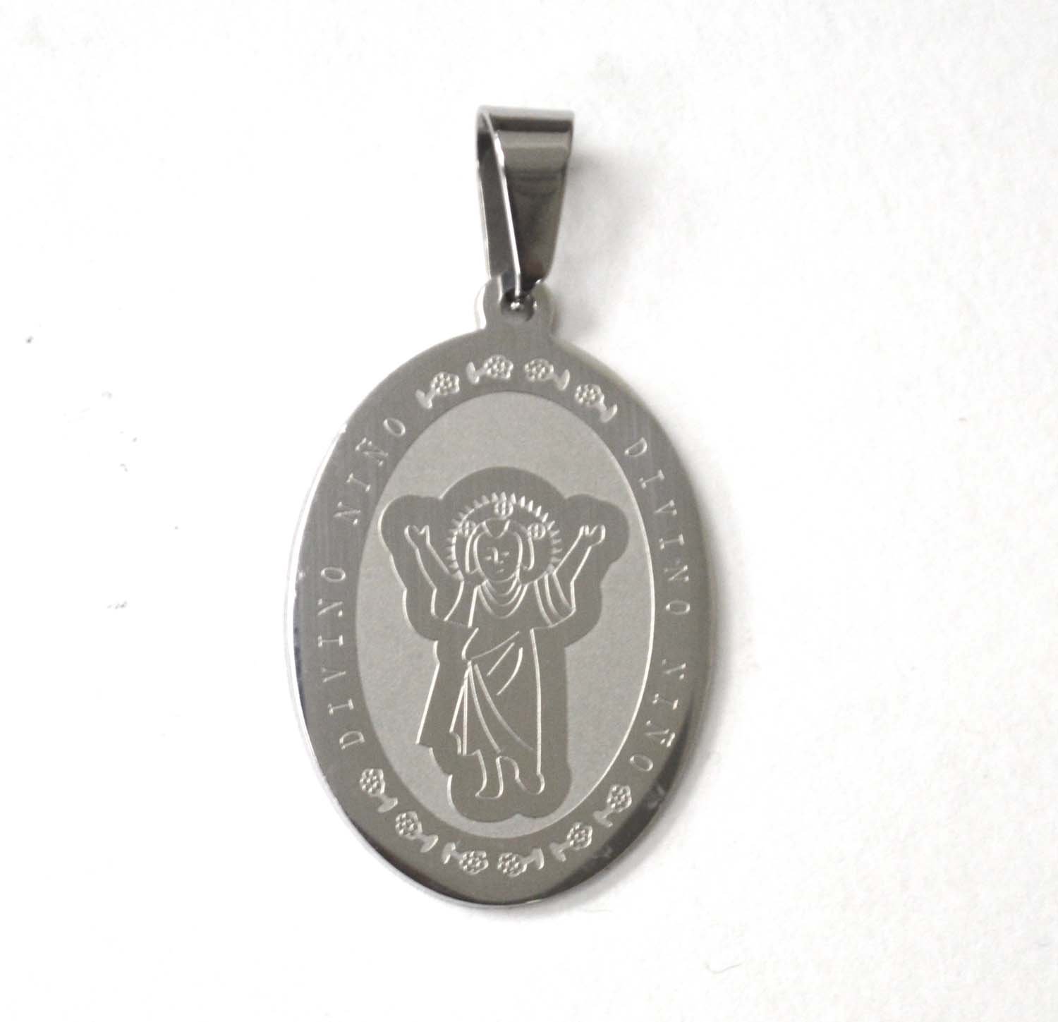 Divino Nino Medallion Stainless Steel 86-2549S