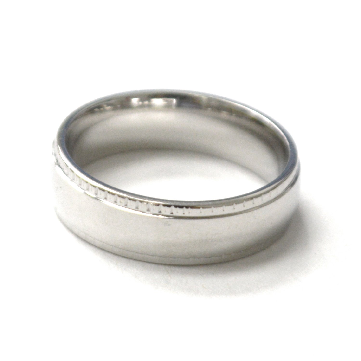 6mm Milgrain Stainless Steel Ring 81-1731S