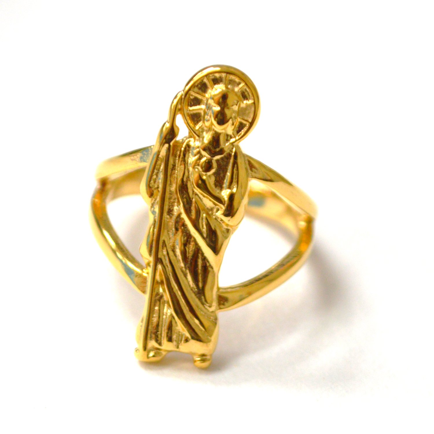 Saint Jude Gold IP Plated Ring 81-1774G