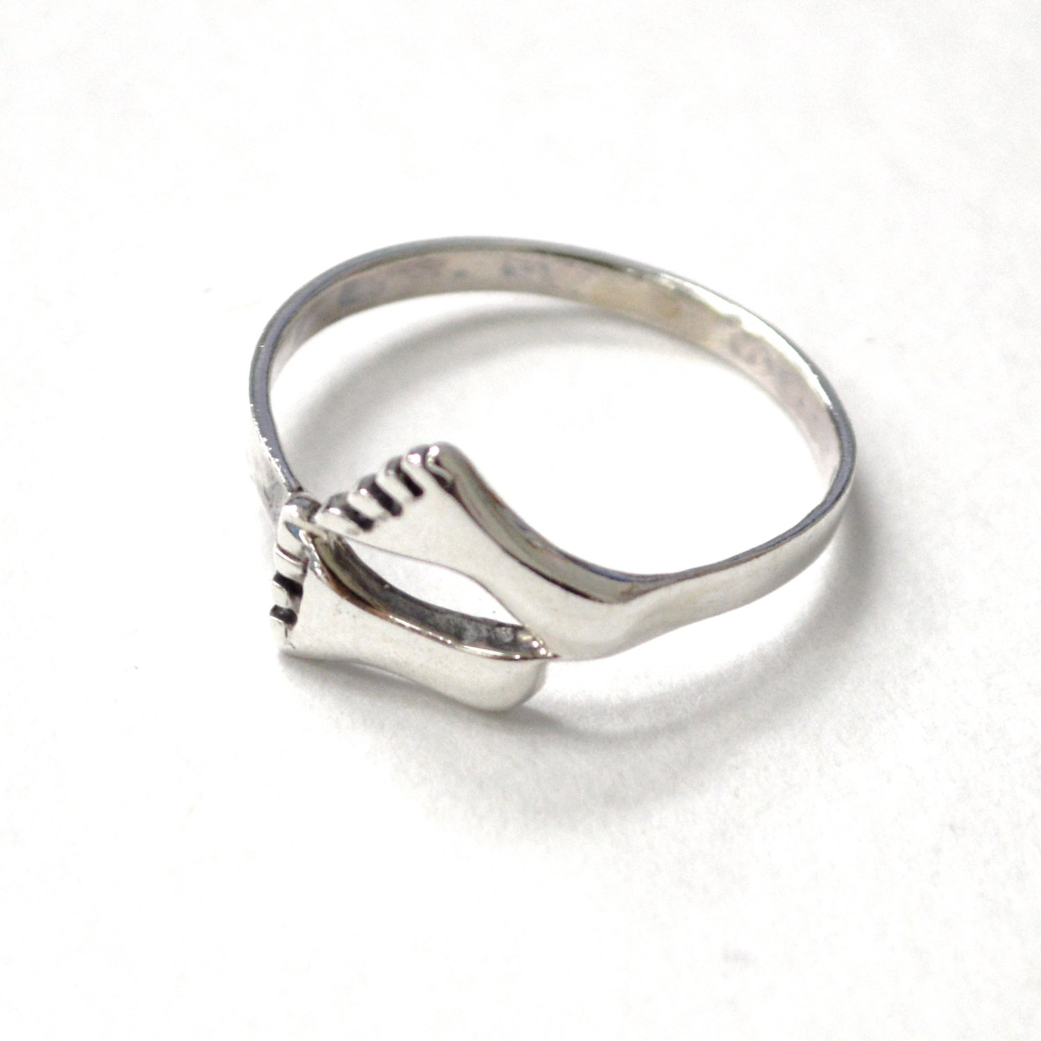 Foot Print Sterling Silver Ring 51-1212