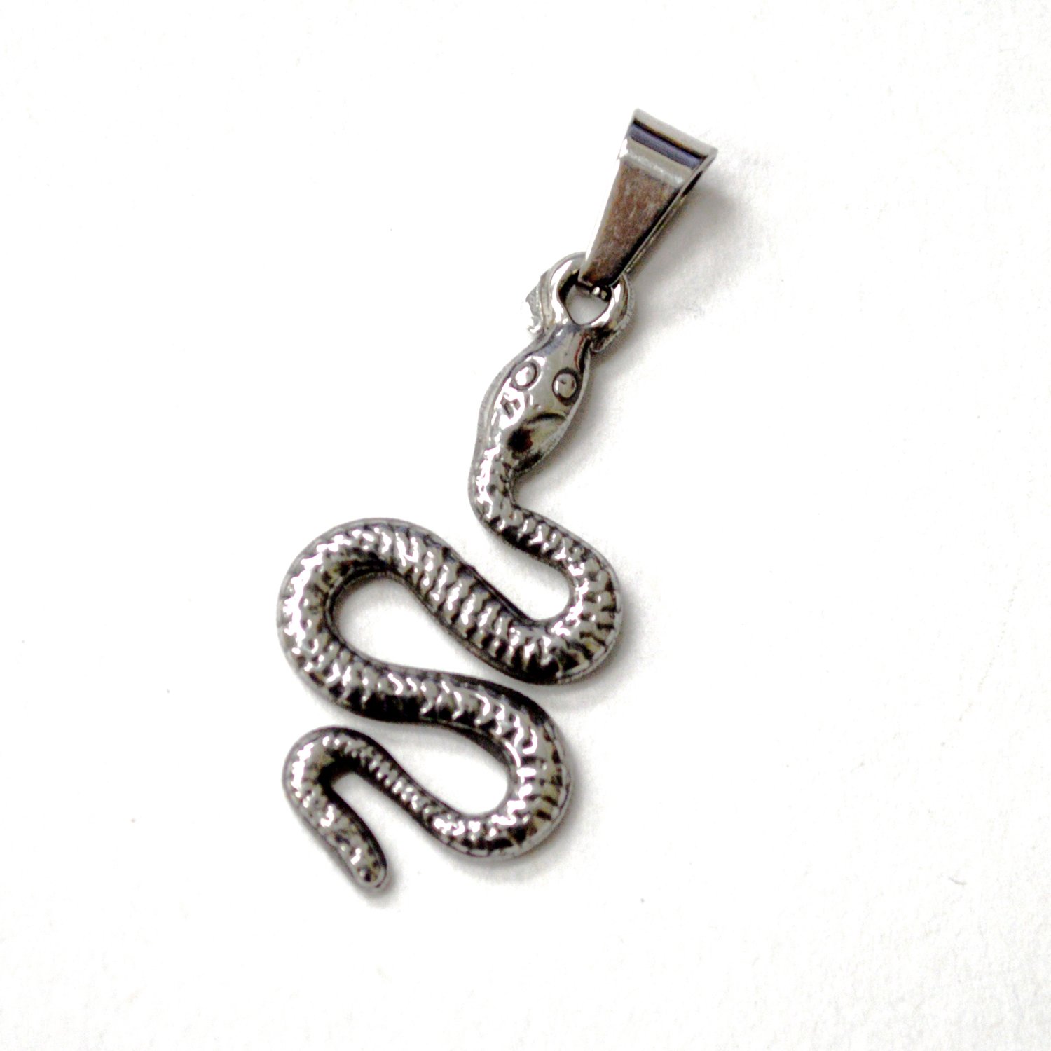Snake Stainless Steel Pendant 86-2448S-Sm