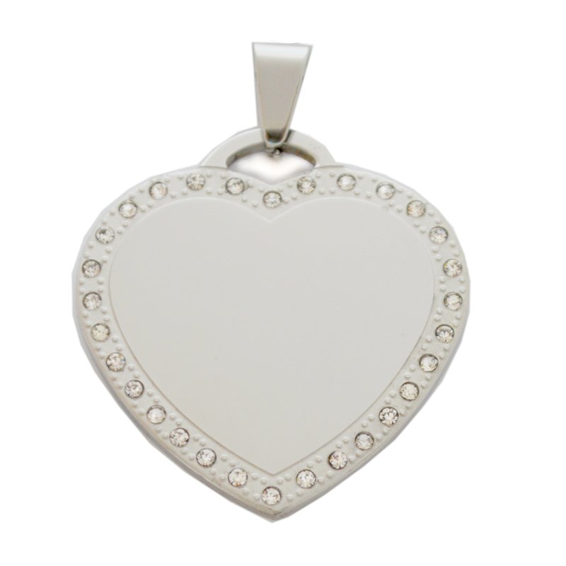 Heart Dog Tag Pendant 86-1982H