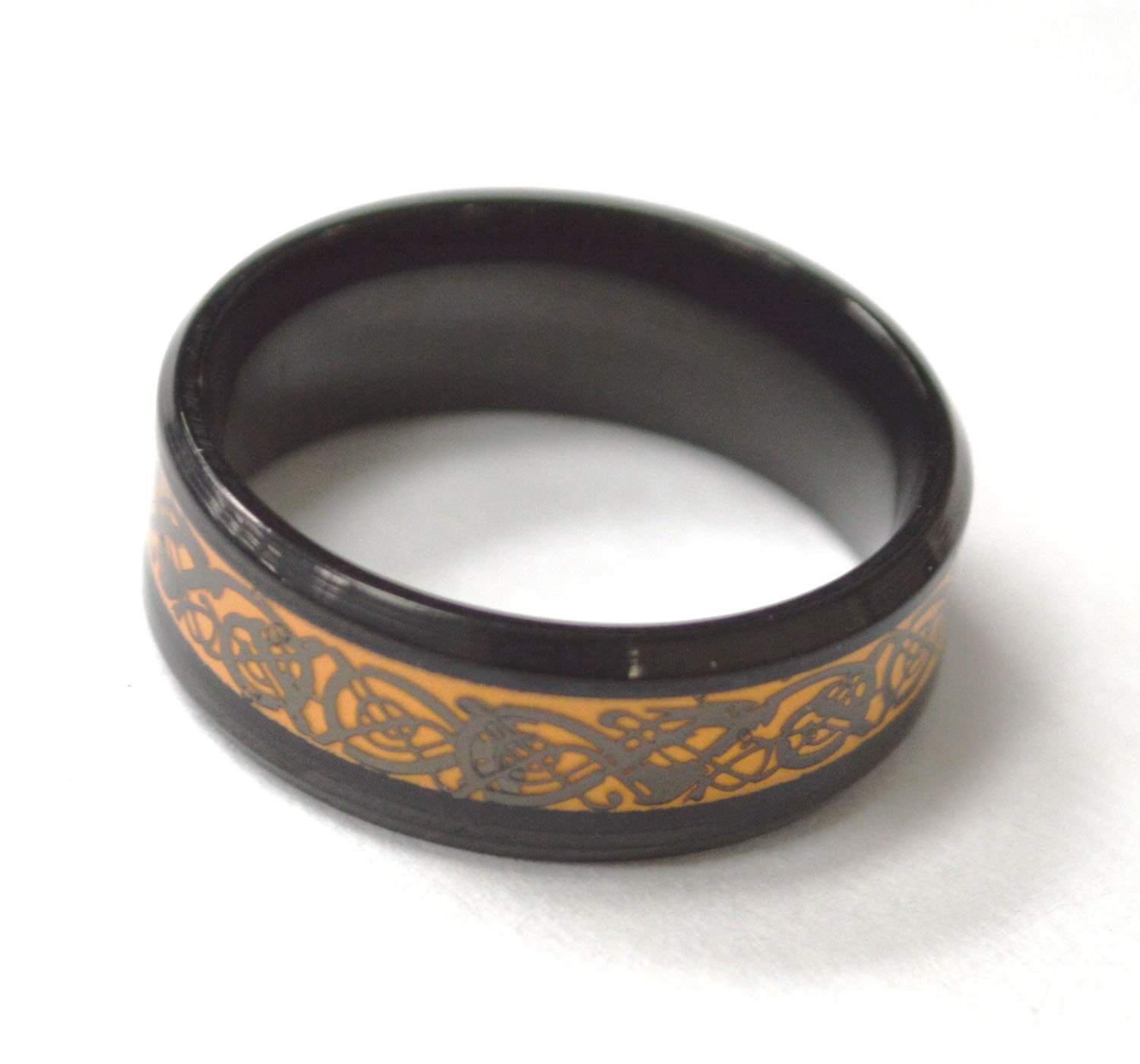 Black Plated Stainless Steel Ring 81-1653B