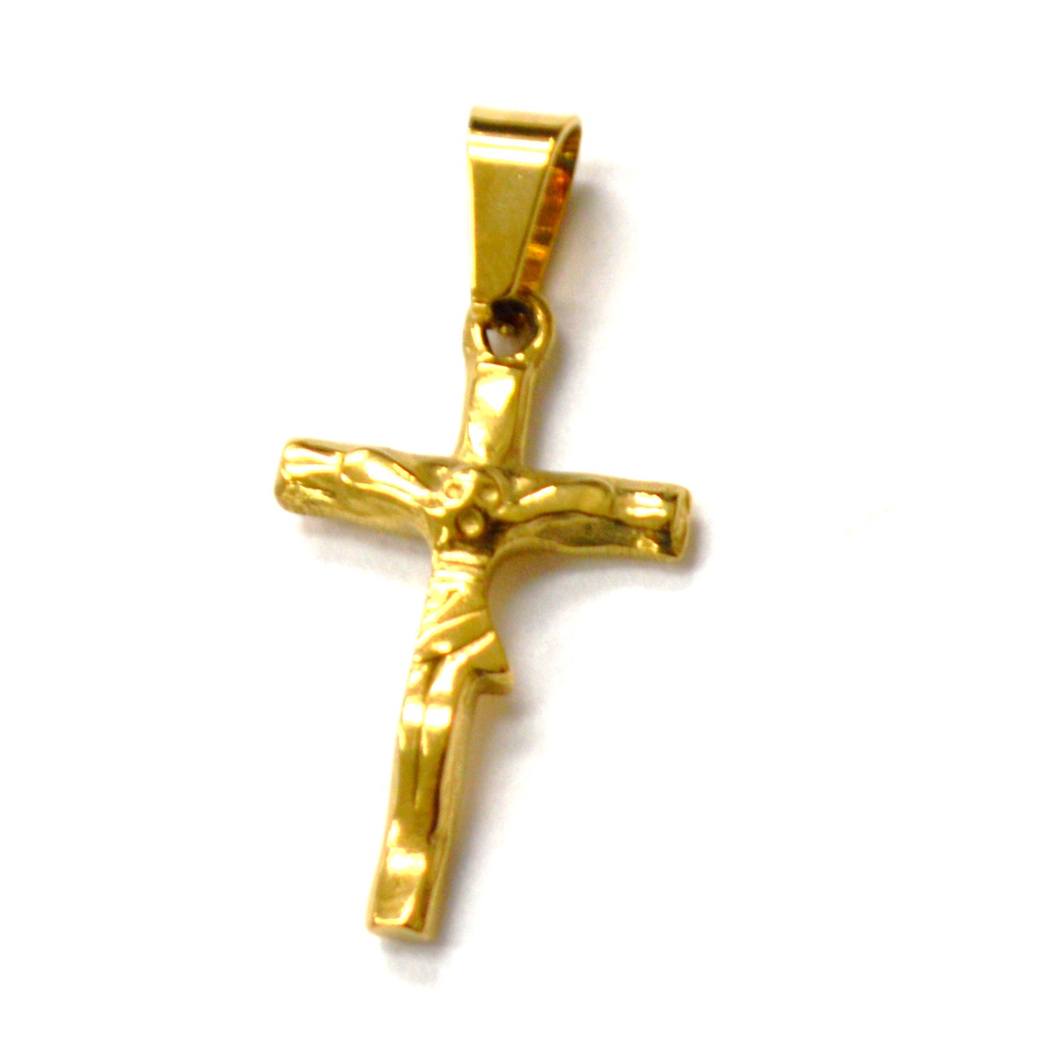 Crucifix Cross Gold Plated Pendant 86-2897G