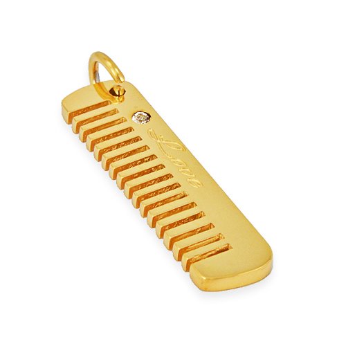 COMB  Gold Plated Pendant 86-1821G