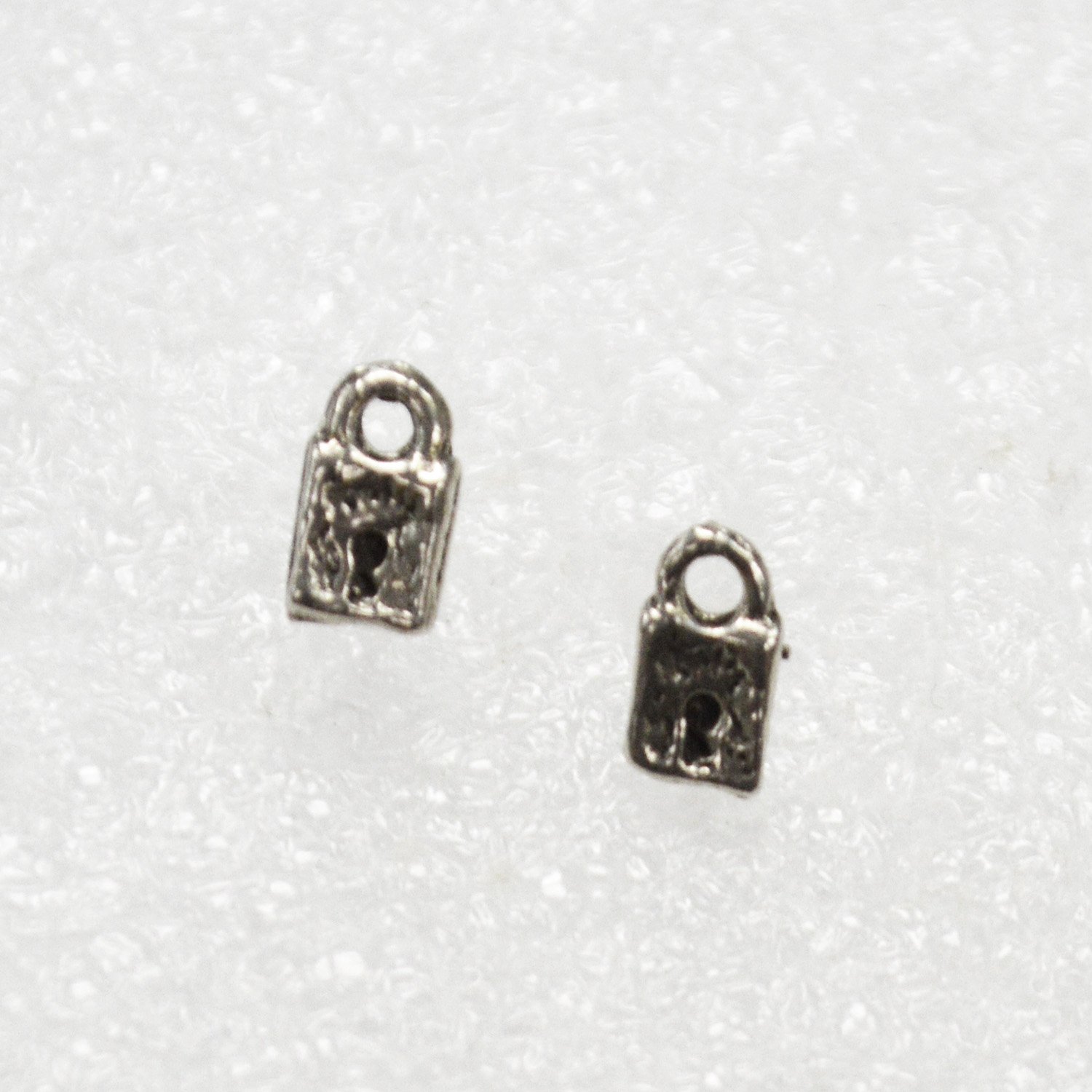 Lock Stud Earring Sterling Silver 53-5135