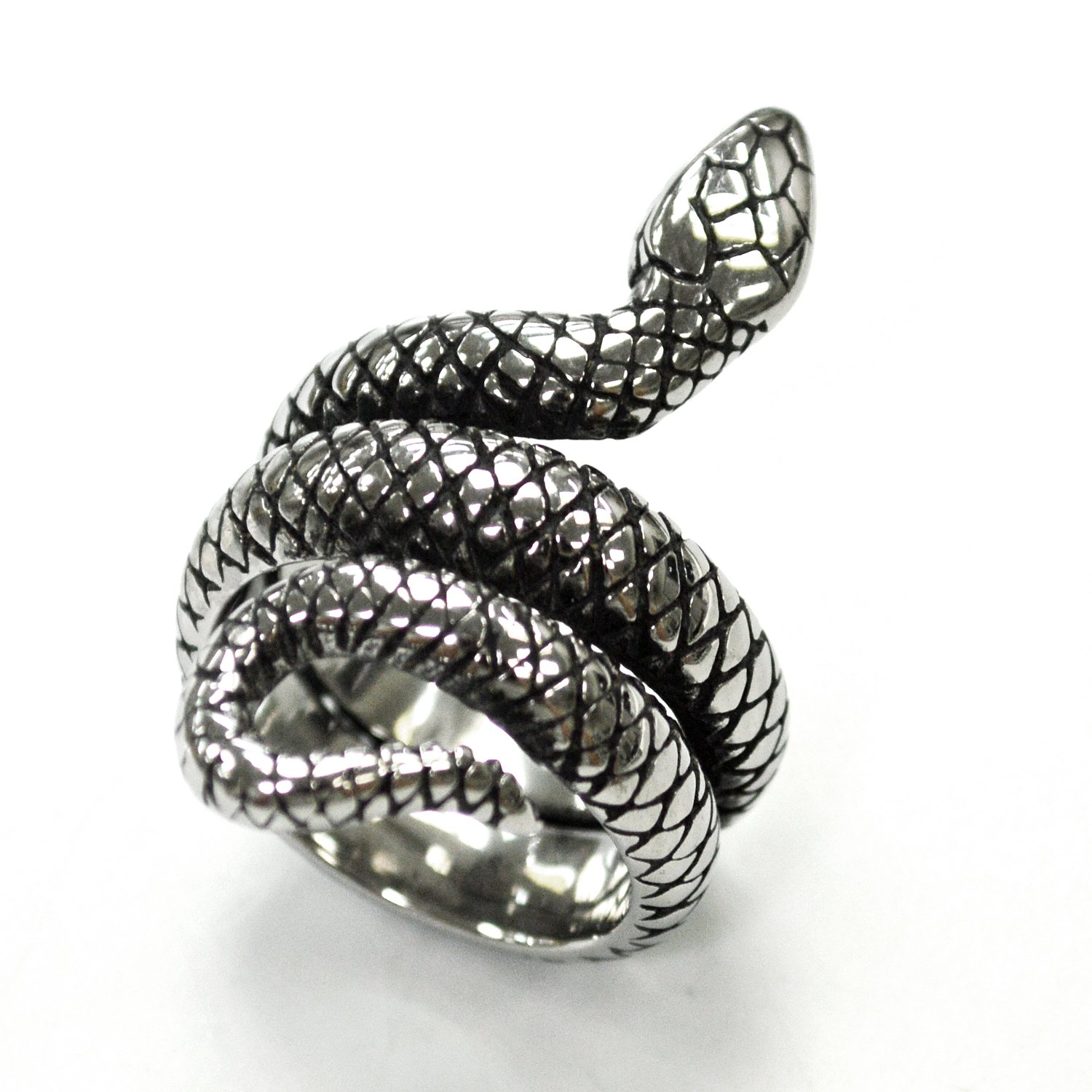 Snake Stainless Steel Ring 81-1394S