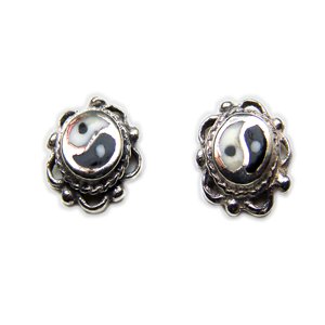 Ying & Yang Stud Earring Sterling Silver 53-5006