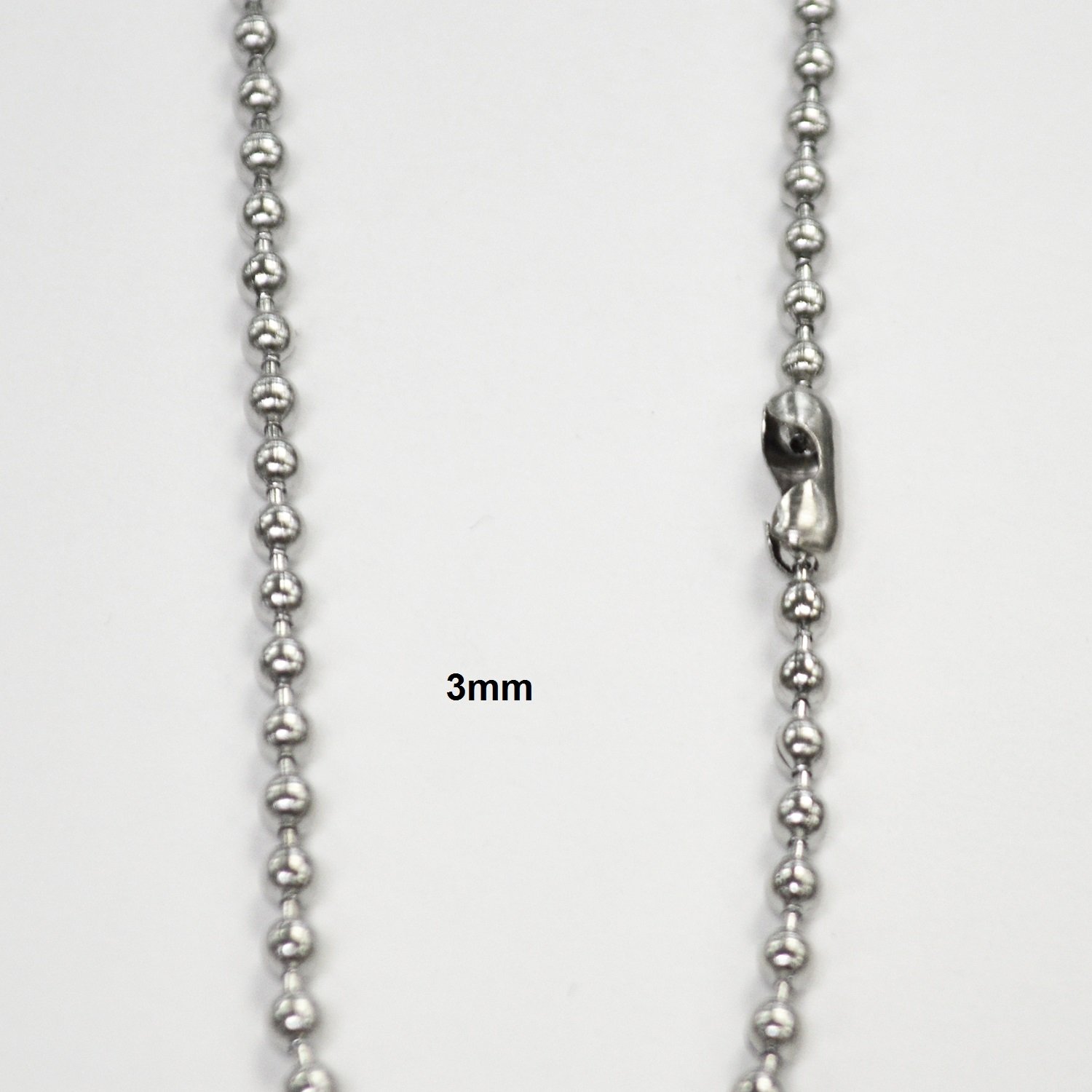 3mm Bead Stainless Steel 85-128-3 (6/pkg)