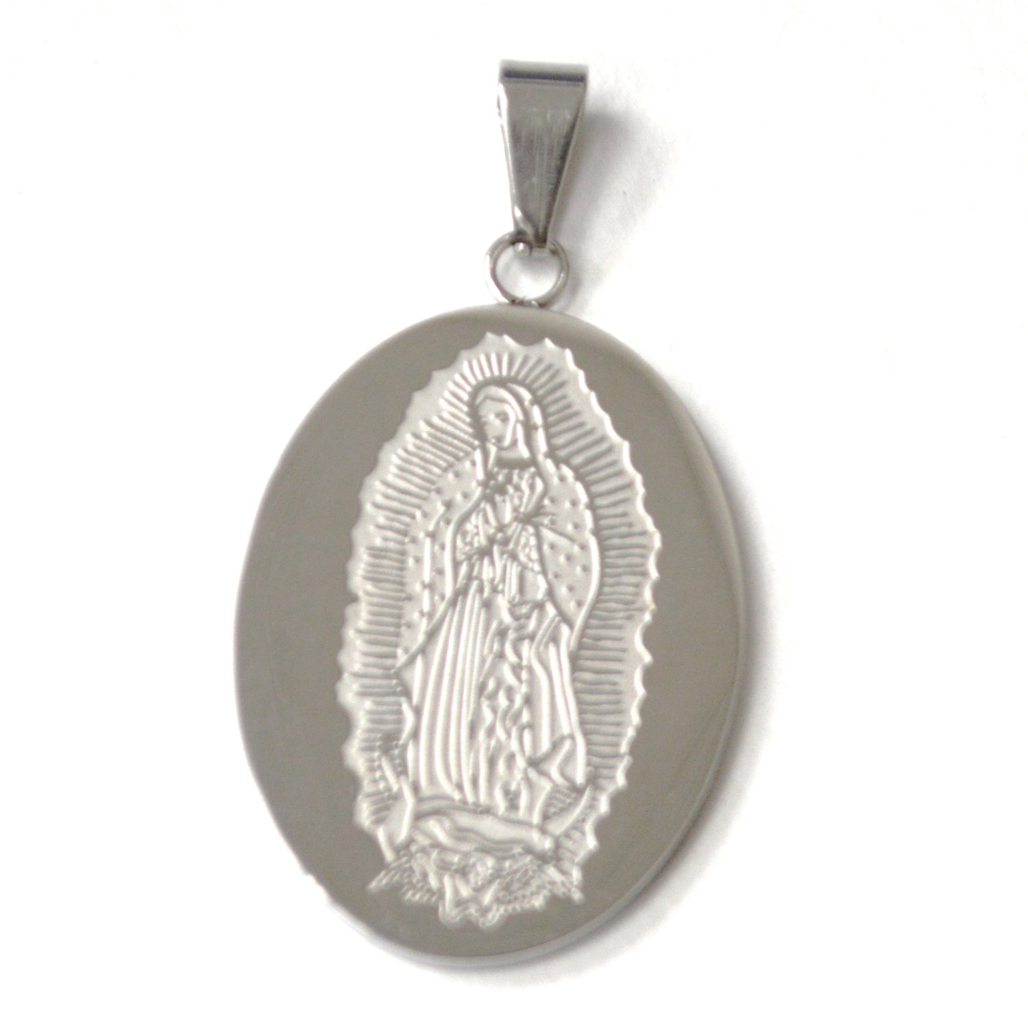 Nuestra Señora de Guadalupe Stainless Steel Medallion 86-2110S