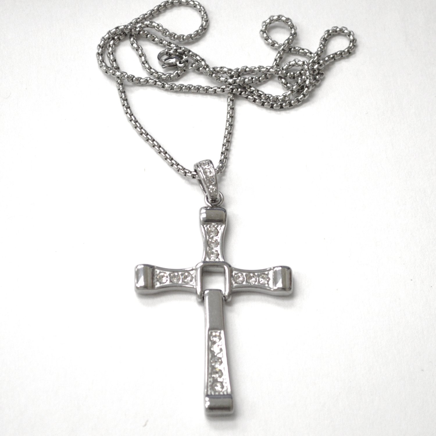 Cross Movable Stainless Steel with Chain 89-1030S