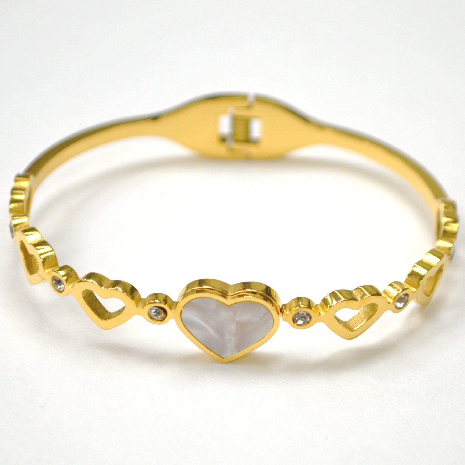 Designer Inspired Gold Plated Bangle 84-1927G