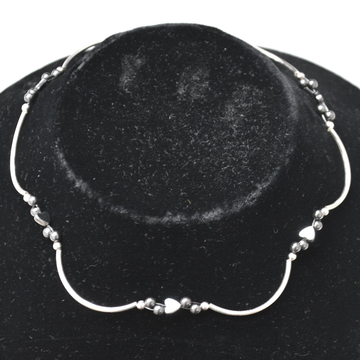 Sterling Silver Choker Necklace 55-1026