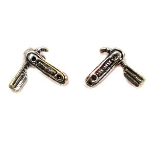 Barber Straight Razor Stud Earring 53-5104