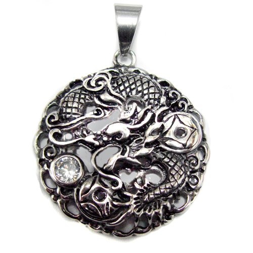 Dragon Medallion Pendant (37mm)